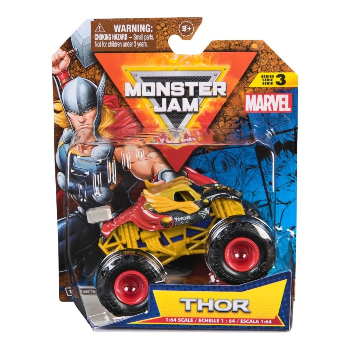 MONSTER JAM MARVEL CAMION GIGANT THOR SCARA 1 LA 64 SuperHeroes ToysZone