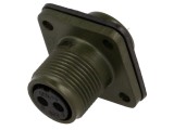 Conector circular soclu PIN 2 mamă lipire MS/DS argintat 13A AMPHENOL