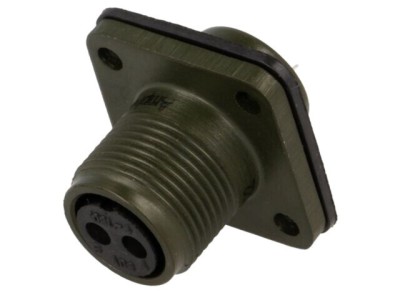 Conector circular soclu PIN 2 mamă lipire MS/DS argintat 13A AMPHENOL foto