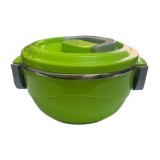 Caserolă termoizolantă verde cu capac, 800 ml-1 l