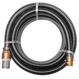 VidaXL Furtun de aspirație, conectori alamă, 7 m, 25 mm, negru