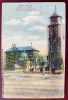 Piatra Neamt - Catedrala Sf. Ioan zidita de Stefan cel Mare 1928 printata, color, animata, scrisa dar necirculata postal, EROARE TIPARIRE SI TAIERE