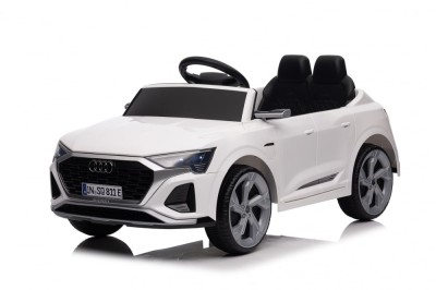 Masinuta electrica pentru copii, telecomanda inclusa, Audi SQ8, 70W 12V, echipare standard, alba foto