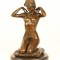 Colier nou-statueta din bronz pe un soclu din marmura KF-13