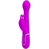 PRETTY LOVE - DEJON RABBIT VIBRATOR 3 IN 1 MULTIFUNCTION VIOLET, PRETTY LOVE FLIRTATION