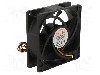 Ventilator 80x80x25mm, 12V DC, Akasa - DFS802512L