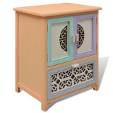 vidaXL Dulap lateral Multicolour 46 x 34 x 55.5 cm Lemn de paulownia 240999