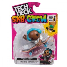Set mini skateboard cu figurina, Tech Deck, SK8 Crew, 20149435