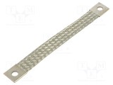 Trese bandă de &icirc;mpăm&acirc;ntare 25mm2 &Oslash;1: 9mm &Oslash;2: 9mm 150A L: 0,18m
