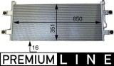Condensator climatizare Mercedes Actros MP4 / MP5, Antos, Arocs Motor 1824, 1824 A, 1824 AK, 1824 K, 1824 L, 1824 LS, 1827, 1827 A, 1827 AK, 1827 K,