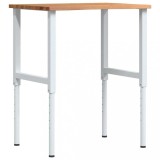 Cumpara ieftin Banc lucru maro 80x60x(71,5-98) cm lemn masiv stejar