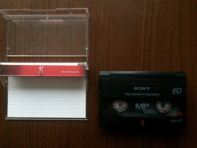 SONY MP STANDARD 8 MP PAL 60 VIDEO 8 mm videocassette caseta video foto