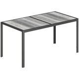 Outsunny Masă de grădină exterior pentru 6 persoane, balcon pentru terasă, pentru dining &icirc;n aer liber | Aosom Romania
