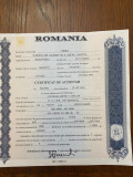 Certificate actionar