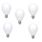 SET 5 becuri fluorescent Panasonic, soclu E27, putere 13W, forma sferic, lumina alb rece, alimentare 220 - 240 V, &quot;EFG13E672V-5&quot; (timbru verde 2.25 le