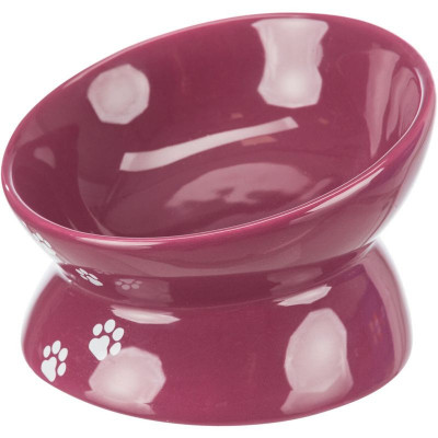 Trixie Raised castron ceramic pentru pisici, burgundy foto