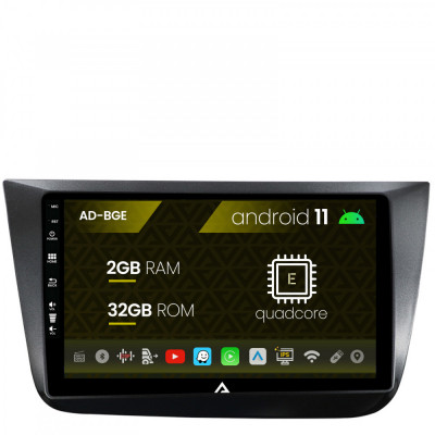 Navigatie Seat Altea Toledo (2005-2012), Android 11, E-Quadcore 2GB RAM + 32GB ROM, 9 Inch - AD-BGE9002+AD-BGRKIT055 foto