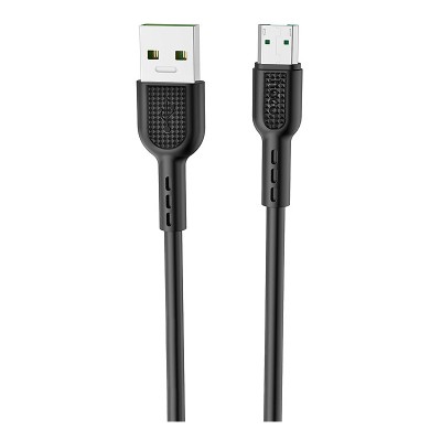 Cablu Date si Incarcare USB la MicroUSB HOCO X33 Surge flash, 4A, 1 m, Negru foto