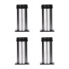 Picior din inox pentru pat, &Oslash; 42 mm x 10 cm, 4 buc / set