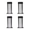 Picior din inox pentru pat, &Oslash; 42 mm x 10 cm, 4 buc / set