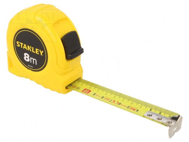 Ruletă de măsurat 8m 25mm Plastic Clasa II