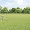 &Icirc;ngrădire Euro cu 7 st&acirc;lpi 0.8x10 m Oțel galvanizat