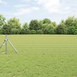 &Icirc;ngrădire Euro cu 7 st&acirc;lpi 0.8x10 m Oțel galvanizat
