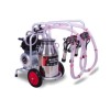 EMT. Aparat de muls bovine Melasty cu cadru galvanizat 2 posturi si 1 bidon inox 25 litri EMTDK2-KS25