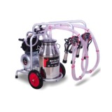 EMT. Aparat de muls bovine Melasty cu cadru galvanizat 2 posturi si 1 bidon inox 25 litri EMTDK2-KS25