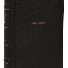 Nkjv, Reference Bible, Personal Size Large Print, Leathersoft, Black, Thumb Indexed, Red Letter Edition, Comfort Print: Holy Bible, New King James Ver