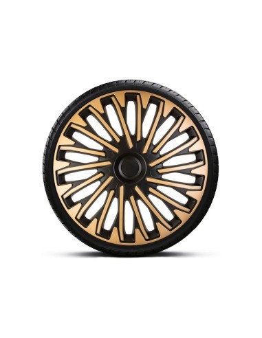 Set capace roti 16&#039; galben-negru cu inel negru Soho 4buc