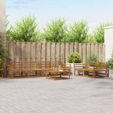 vidaXL Set de canapele de exterior 7 pcs natural Lemn Solid de Acacia 3367227