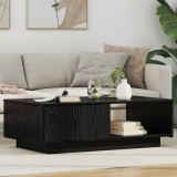 vidaXL Masă de cafea Stejar Negru 95 x 55 x 31 cm Lemn compozit 8000181