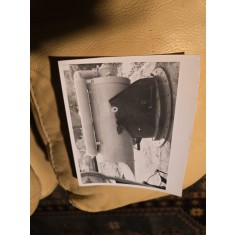 Fotografie, componenta tun artilerie antiaeriana navala, vedere laterala