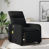 VidaXL Fotoliu electric de masaj rabatabil, negru, piele ecologică