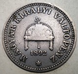 1.512 UNGARIA 20 FILLER 1892 KB RARA