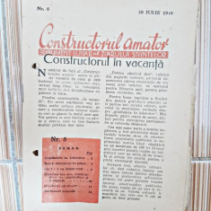 Constructorul amator, supliment lunar al revistei stiintelor nr.8/1948
