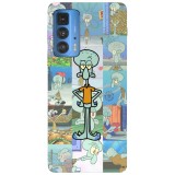 Husa compatibila cu Motorola Moto G71 5G model squidward SpongeBob, Silicon, TPU, Viceversa