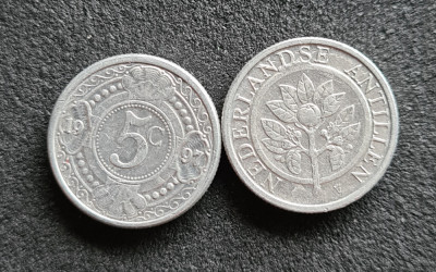 Antilele Olandeze 5 centi 1997 foto