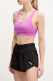 Puma pantaloni scurți de antrenament Train All Day Essentials culoarea negru, neted, high waist, 525903