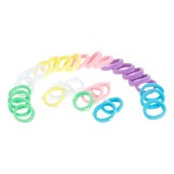 Elastice de par pentru copii, Set 30 buc, Multicolor, cu Margele, CMCLASS