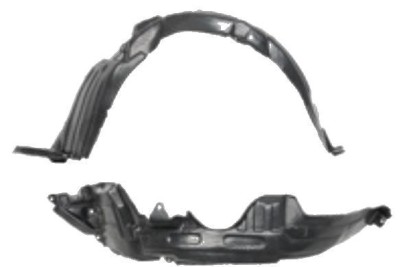 Carenaj roata Toyota Yaris (Xp10), 04.2002-12.2005, partea Dreapta, Fata, A5387652012, polietilena 8103FP1T foto