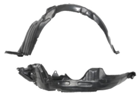 Carenaj roata Toyota Yaris (Xp10), 04.2002-12.2005, partea Dreapta, Fata, A5387652012, polietilena 8103FP1T