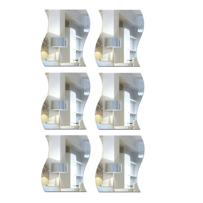 Set Stickere Acril Decorative, Oglinda Ondulata foto