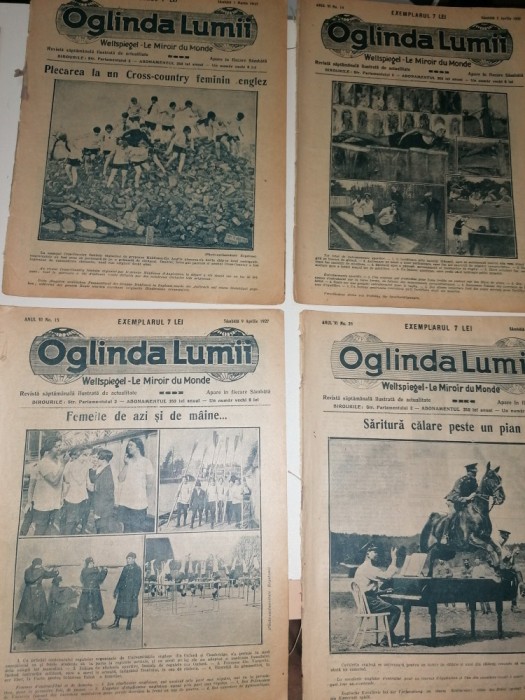 LOT 4 REVISTE OGLINDA LUMII 1927