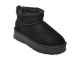Ghete GRYXX negre, 228520, din piele intoarsa