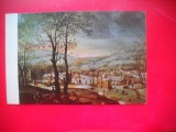 HOPCT 14790 PEISAJ DE IARNA -DENIS VAN ALSLOOT 1570-1626 -CP PICTURA-- ROMANIA-NECIRCULATA