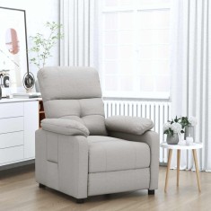 vidaXL Fotoliu rabatabil, gri taupe, material textil