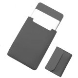 Mapa si mini geanta marca THD, protectie si transport laptop Apple Macbook Air (M2) 13.6 inch si Apple Macbook Air (M1) 13.3 inch, piele ecologica, ne