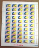 TIMBRE ROMANIA MNH LP856/1974 EXP. EUROMAX BUCURESTI COALA 50 DE TIMBRE, Nestampilat